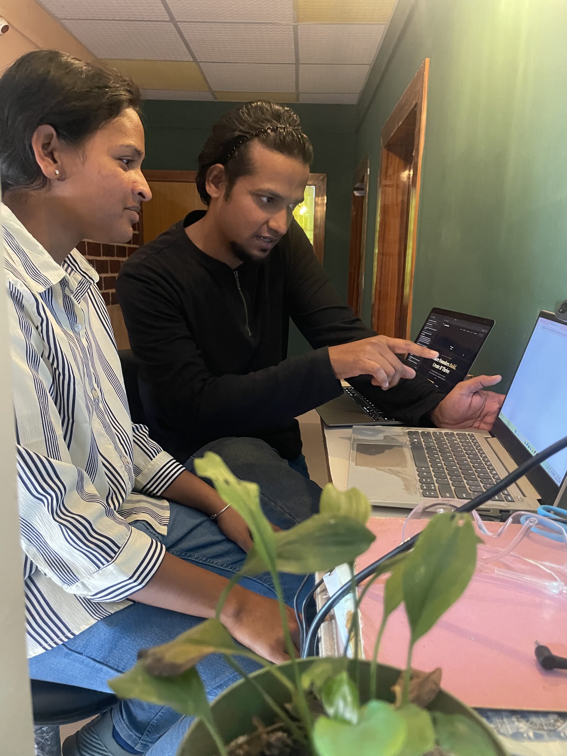 Founders collaborating